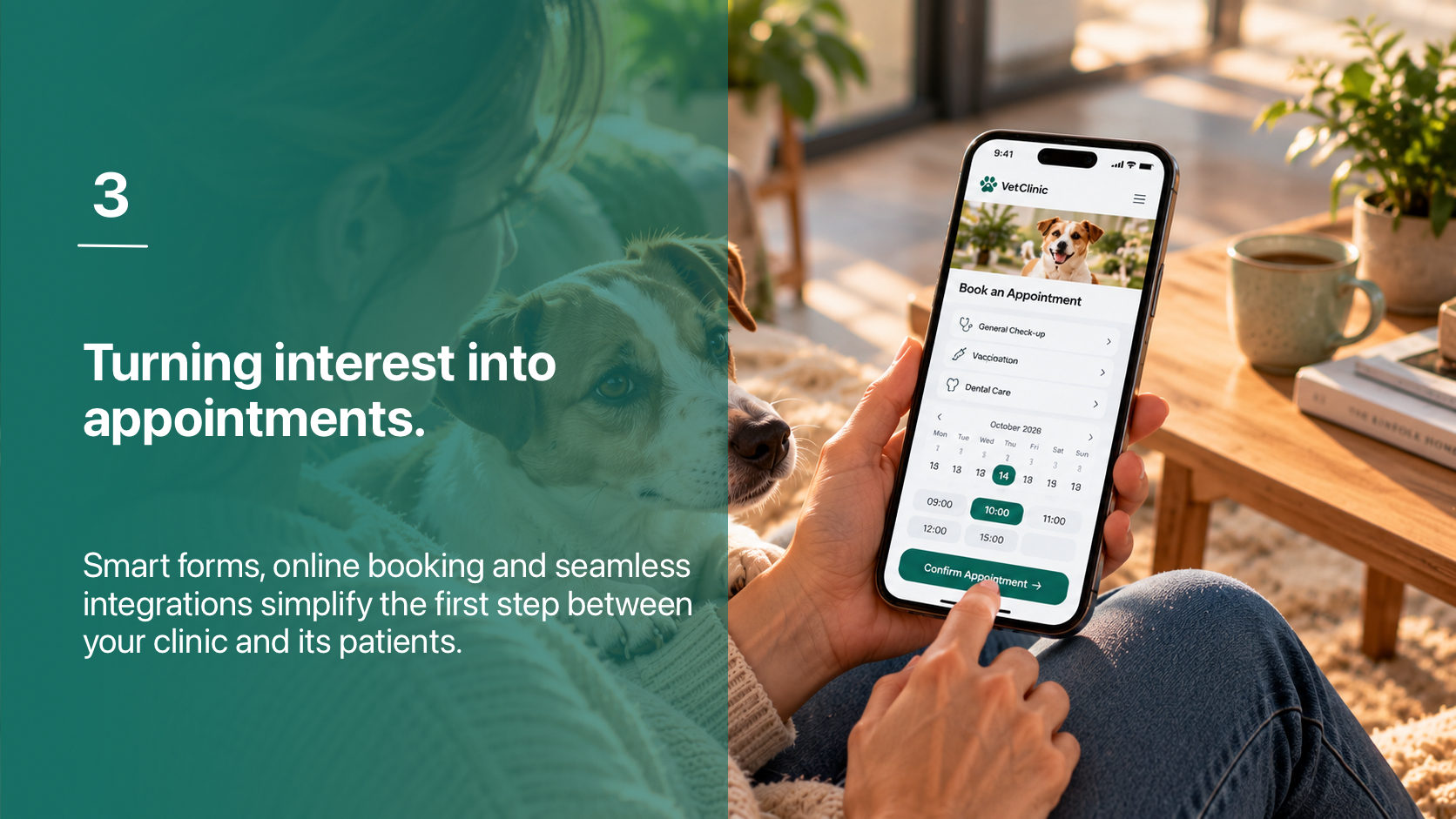 3. Turning interest into appointments.