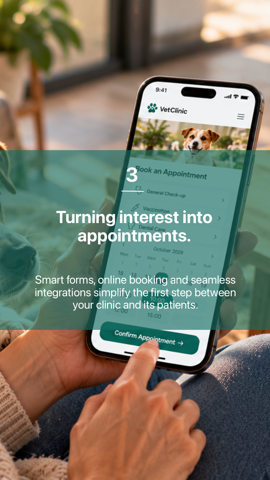 3. Turning interest into appointments.